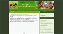 Desktop Screenshot of healingfoodonline.com